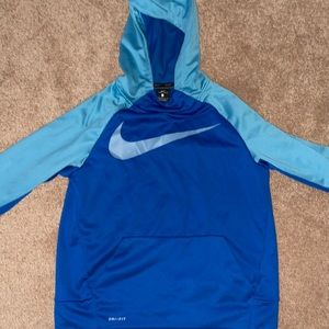 Blue Nike Hoodies for Kids. Size Large